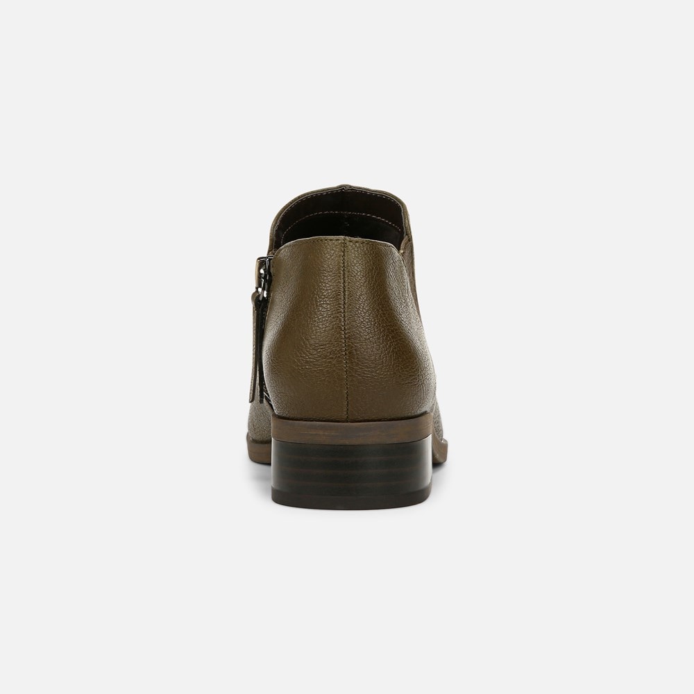 Naturalizer SOUL Respect Ankle Bootie - Moss Green Faux Leather Naturalizer SOUL Respect Ankle Bootie - Moss Green Faux Leather