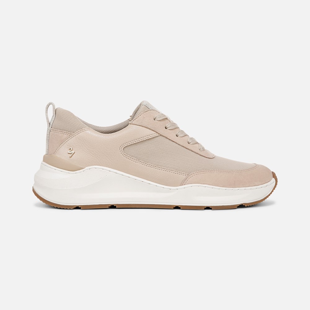 Naturalizer 27 EDIT Brooke Lace-up Sneaker - Coastal Tan Leather \\u0026 Mesh