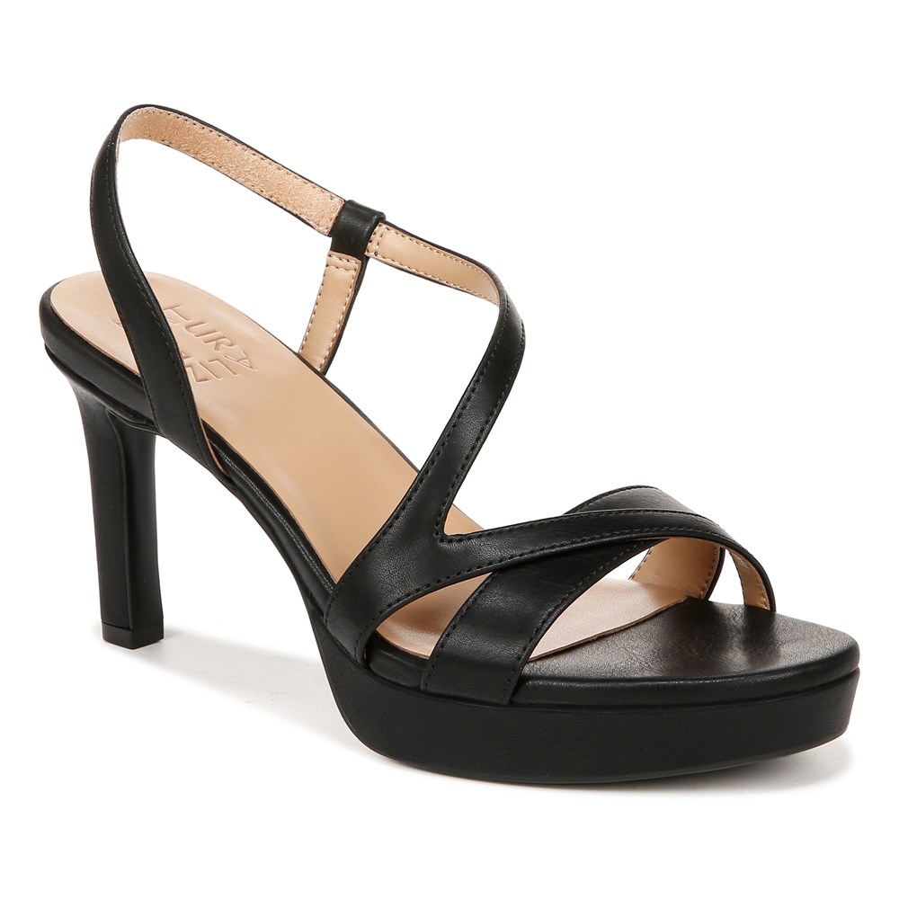 Naturalizer Abby Dress Sandal - Black Patent Faux Leather Naturalizer Abby Dress Sandal - Black Patent Faux Leather