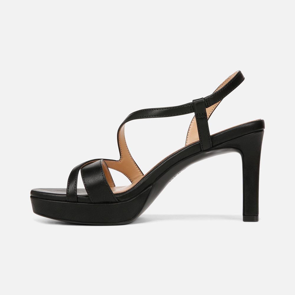 Naturalizer Abby Dress Sandal - Black Patent Faux Leather Naturalizer Abby Dress Sandal - Black Patent Faux Leather