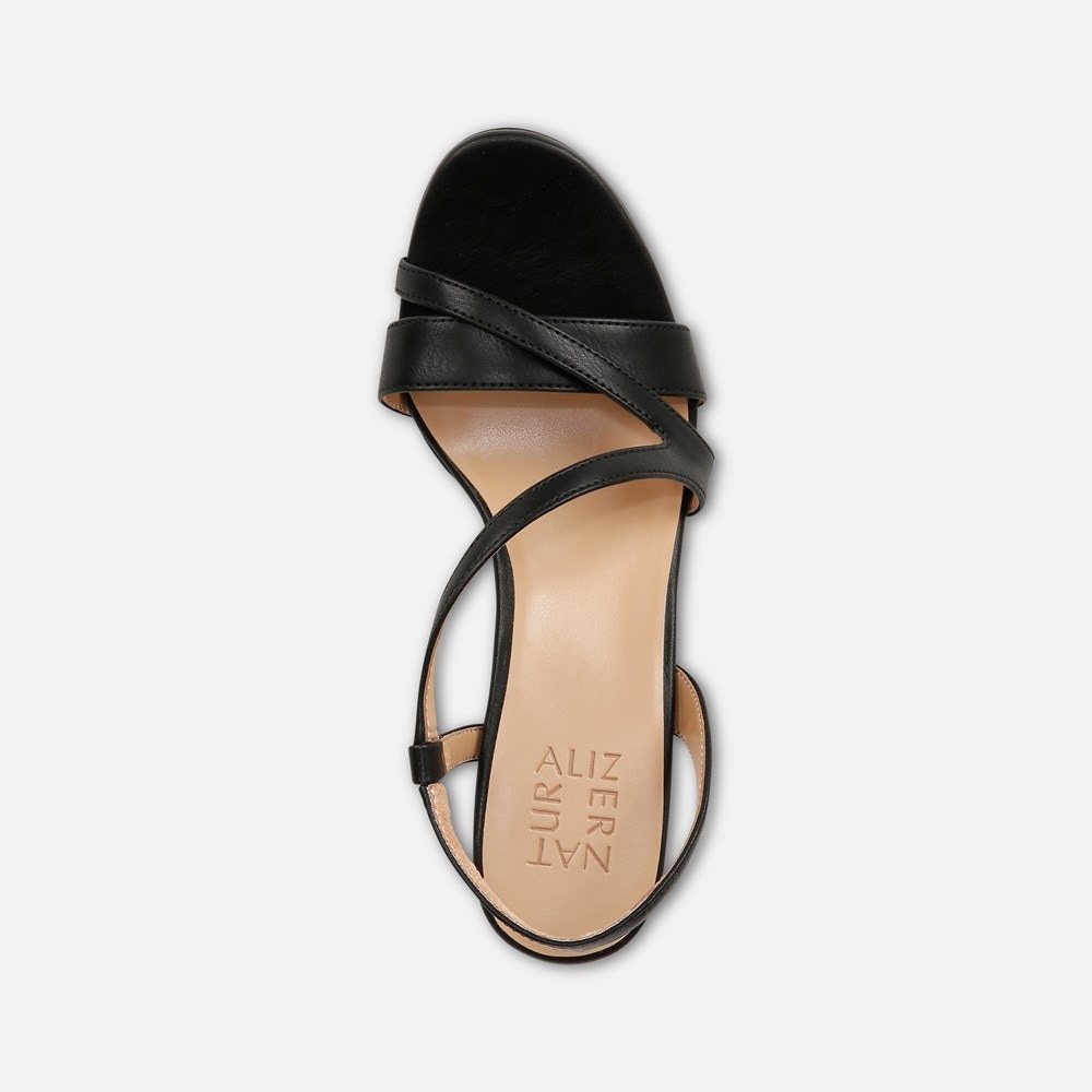 Naturalizer Abby Dress Sandal - Black Patent Faux Leather Naturalizer Abby Dress Sandal - Black Patent Faux Leather