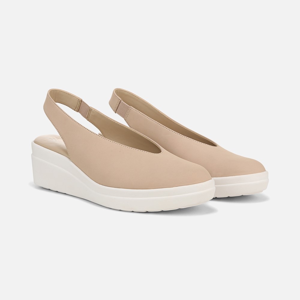 Naturalizer Sutton Slingback Wedge - Coastal Tan Nubuck Naturalizer Sutton Slingback Wedge - Coastal Tan Nubuck