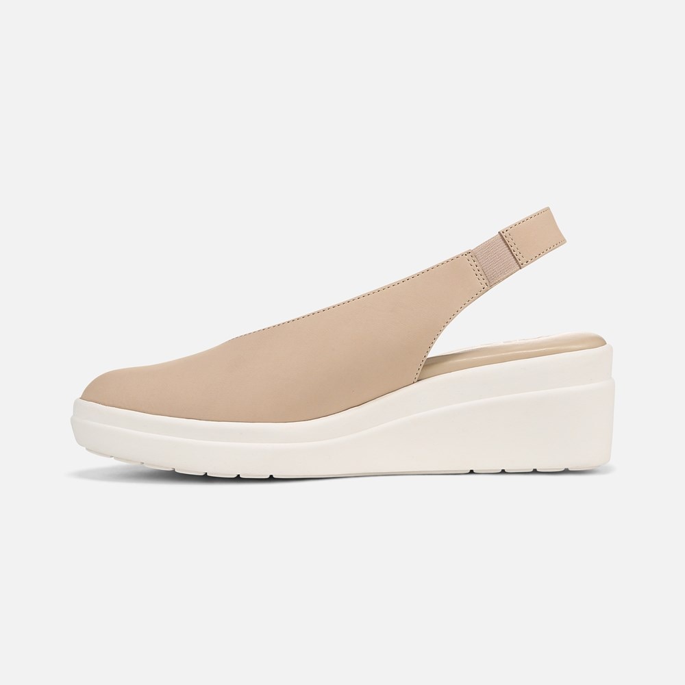 Naturalizer Sutton Slingback Wedge - Coastal Tan Nubuck Naturalizer Sutton Slingback Wedge - Coastal Tan Nubuck