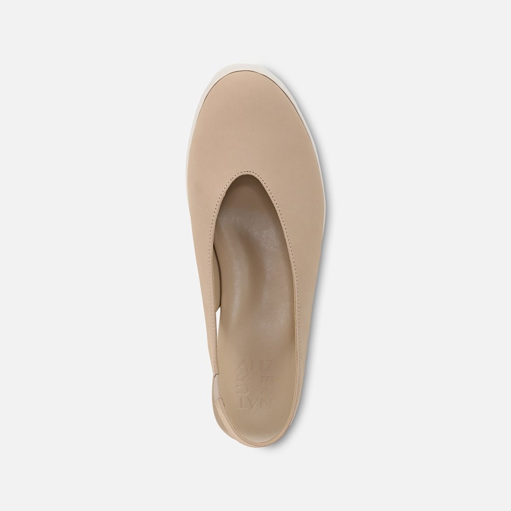 Naturalizer Sutton Slingback Wedge - Coastal Tan Nubuck Naturalizer Sutton Slingback Wedge - Coastal Tan Nubuck