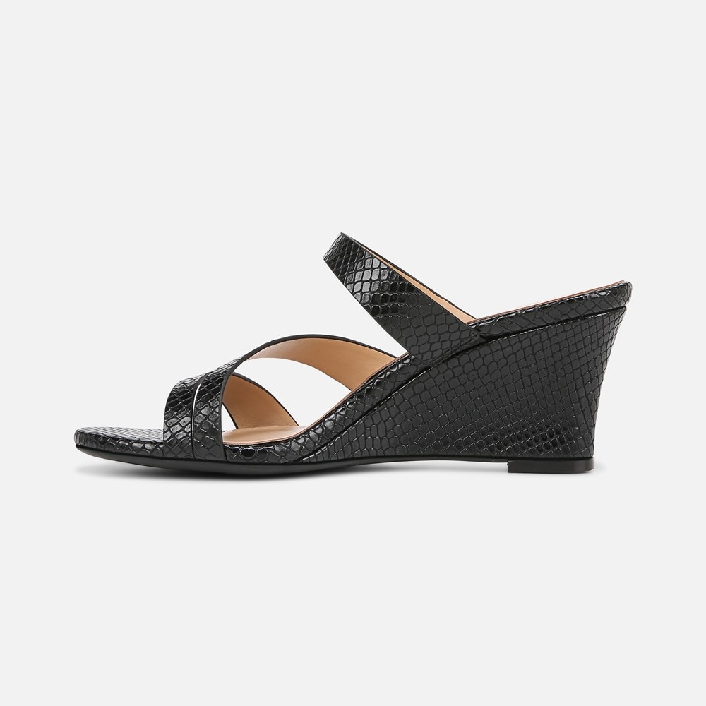Naturalizer Breona Dress Sandal - Black Faux Snake Leather Naturalizer Breona Dress Sandal - Black Faux Snake Leather