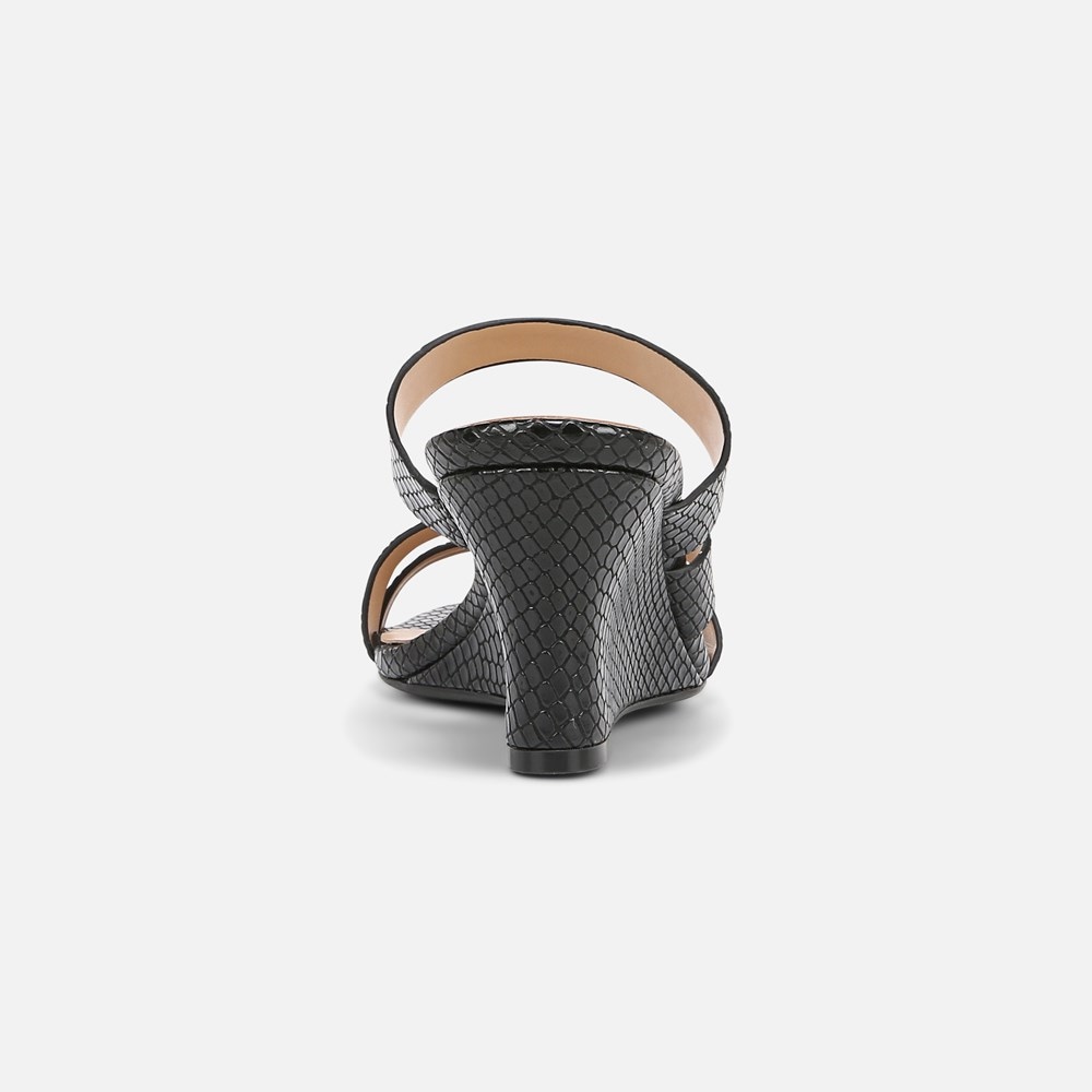 Naturalizer Breona Dress Sandal - Black Faux Snake Leather Naturalizer Breona Dress Sandal - Black Faux Snake Leather