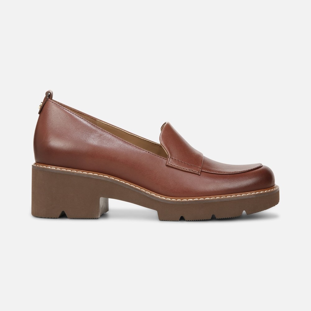 Naturalizer Darry Lug Sole Loafer - Cappuccino Brown Leather Naturalizer Darry Lug Sole Loafer - Cappuccino Brown Leather