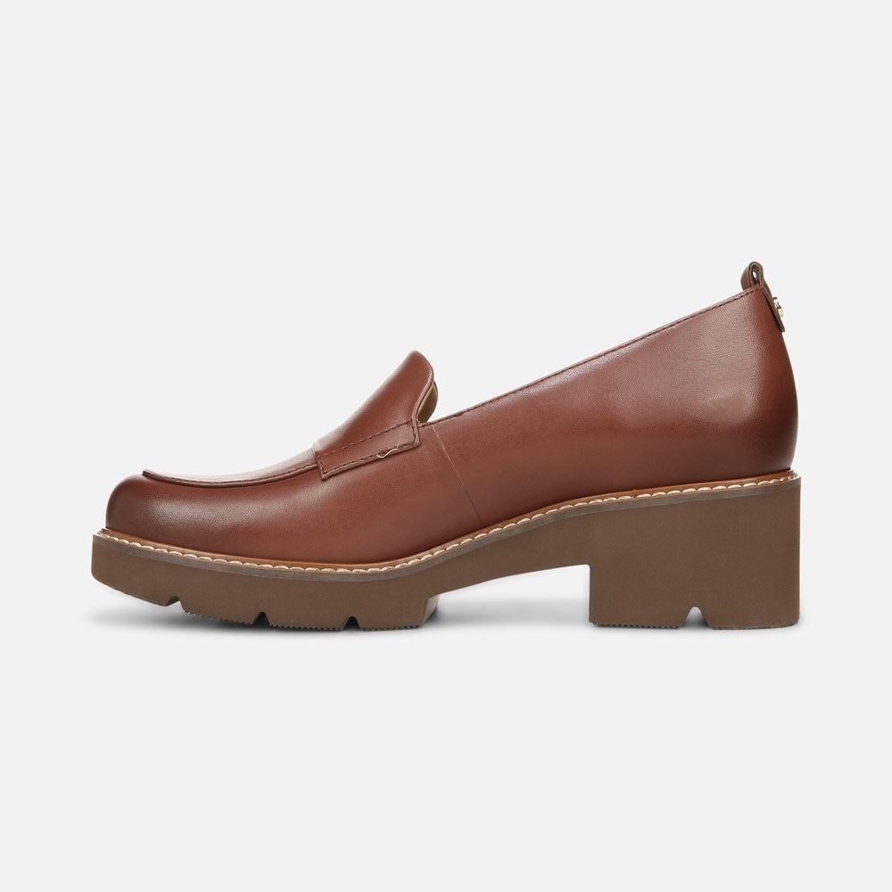 Naturalizer Darry Lug Sole Loafer - Cappuccino Brown Leather Naturalizer Darry Lug Sole Loafer - Cappuccino Brown Leather
