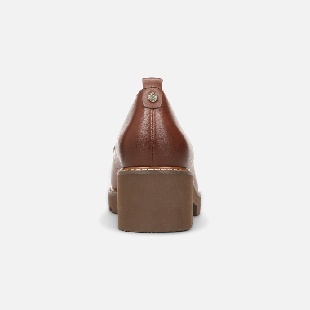 Naturalizer Darry Lug Sole Loafer - Cappuccino Brown Leather Naturalizer Darry Lug Sole Loafer - Cappuccino Brown Leather