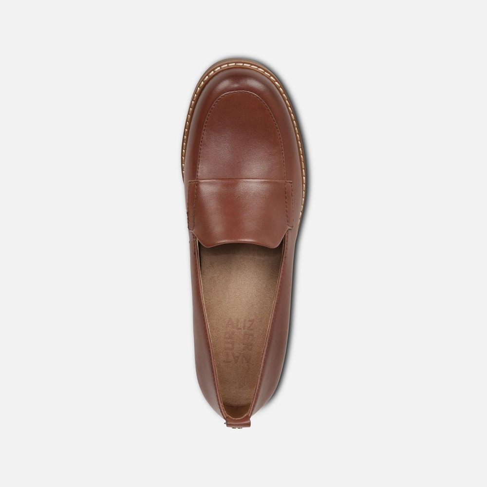 Naturalizer Darry Lug Sole Loafer - Cappuccino Brown Leather Naturalizer Darry Lug Sole Loafer - Cappuccino Brown Leather