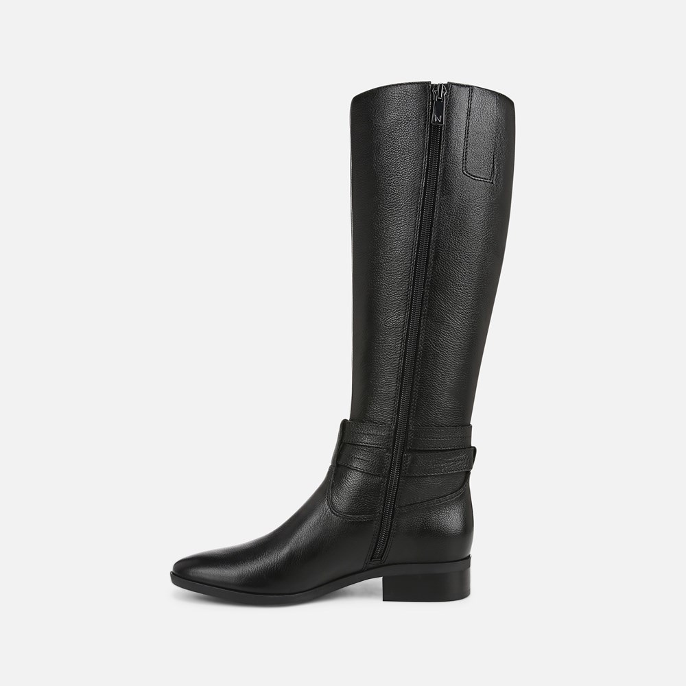 Naturalizer Rory Narrow Calf Knee High Boot - Black Leather Naturalizer Rory Narrow Calf Knee High Boot - Black Leather