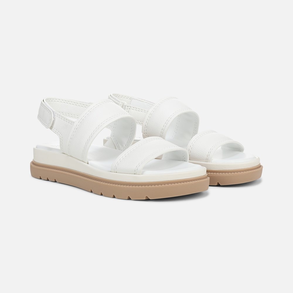 Naturalizer Attract Sandal - White Faux Leather