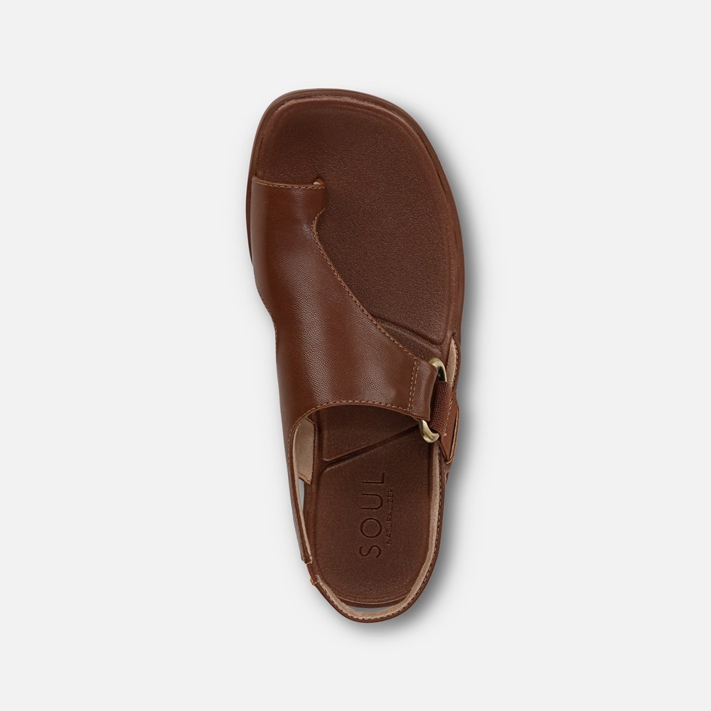 Naturalizer SOUL Freya Sandal - Brown Faux Leather Naturalizer SOUL Freya Sandal - Brown Faux Leather