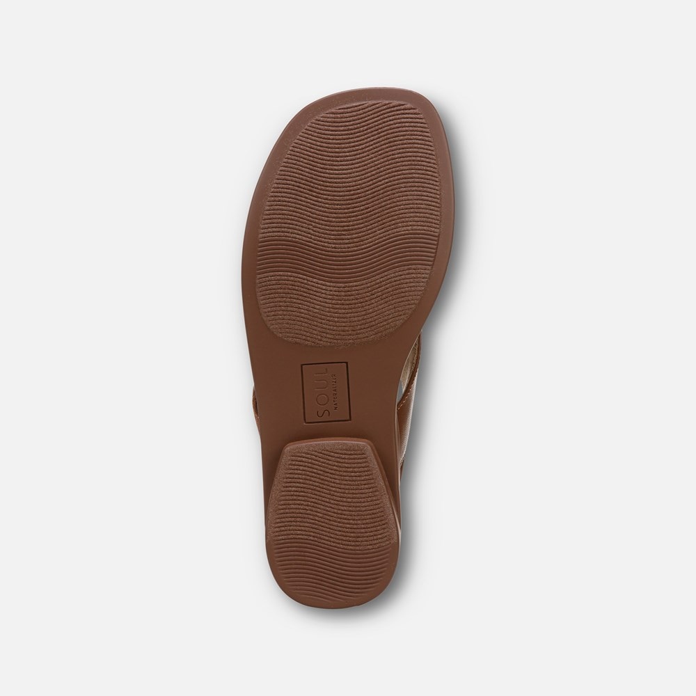 Naturalizer SOUL Freya Sandal - Brown Faux Leather Naturalizer SOUL Freya Sandal - Brown Faux Leather