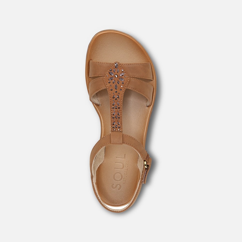 Naturalizer Soul Summer Sandal - Toffee Synthetic Naturalizer Soul Summer Sandal - Toffee Synthetic