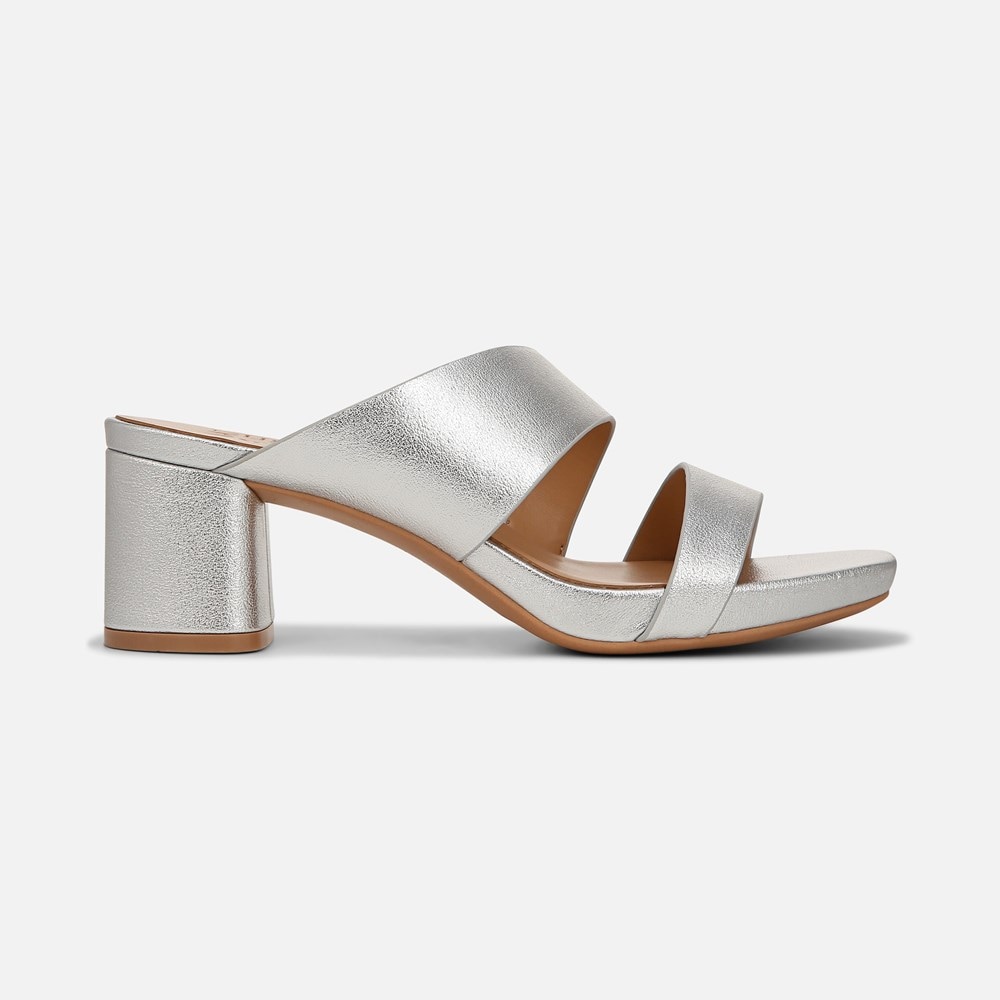 Naturalizer Inez Dress Sandal - Silver Faux Leather Naturalizer Inez Dress Sandal - Silver Faux Leather