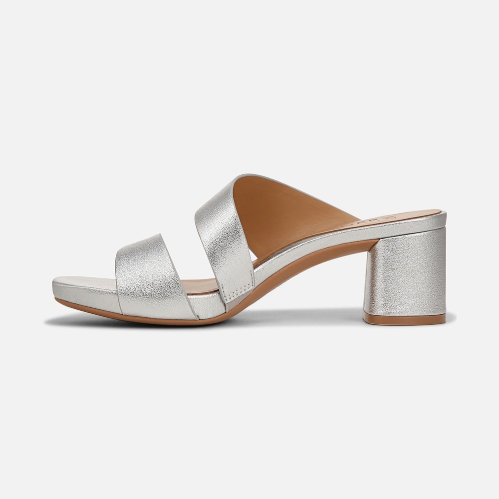 Naturalizer Inez Dress Sandal - Silver Faux Leather Naturalizer Inez Dress Sandal - Silver Faux Leather