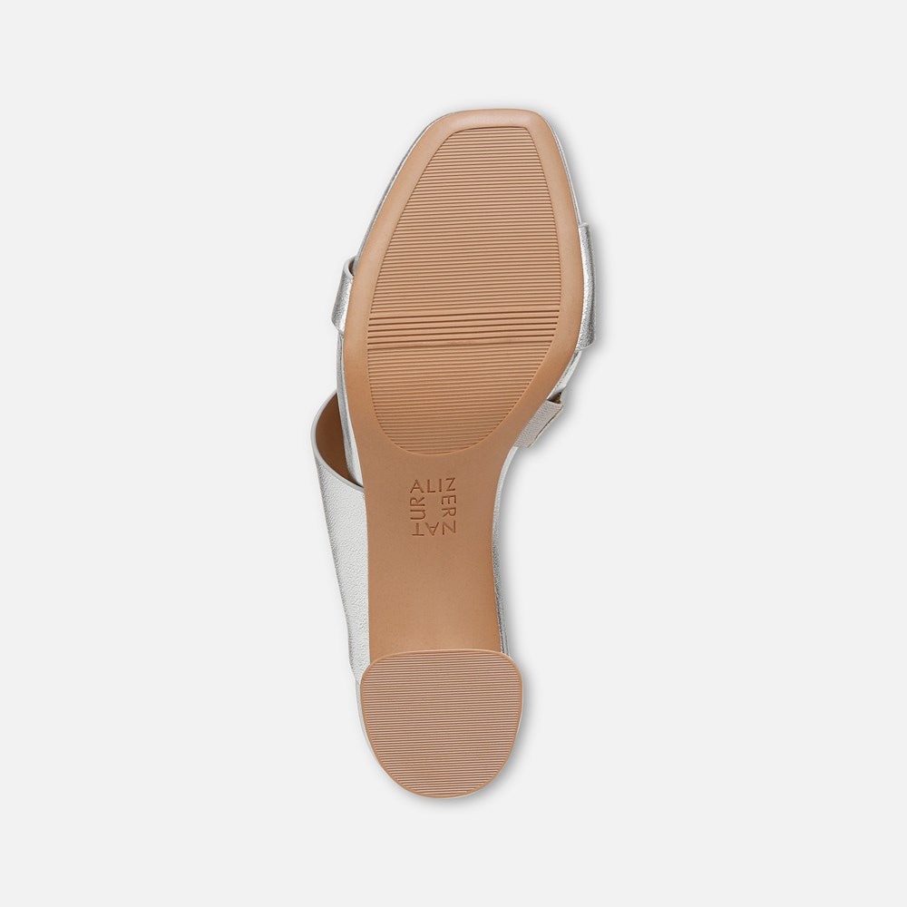 Naturalizer Inez Dress Sandal - Silver Faux Leather Naturalizer Inez Dress Sandal - Silver Faux Leather