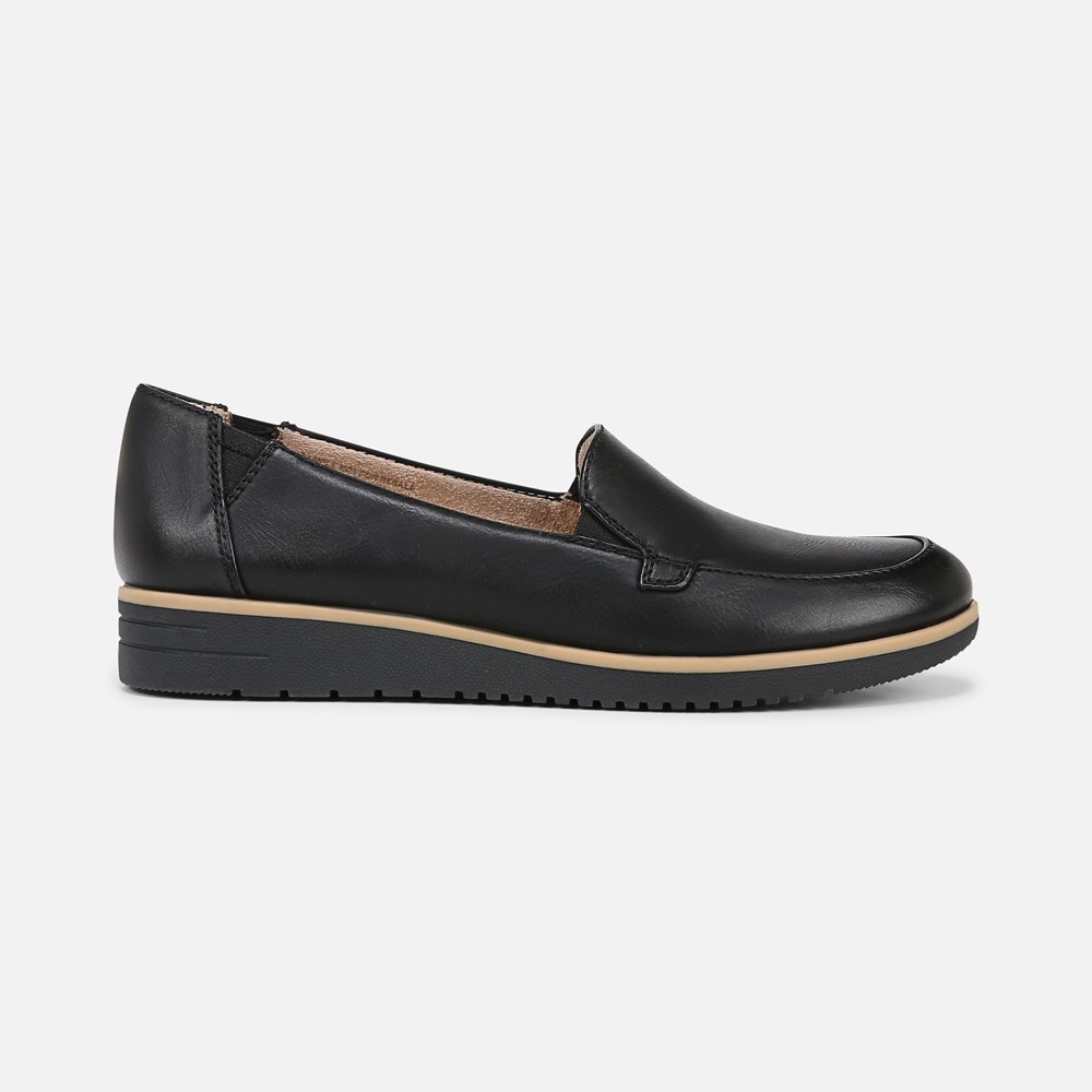Naturalizer SOUL Idea Moc Loafer - Black Faux Leather Naturalizer SOUL Idea Moc Loafer - Black Faux Leather