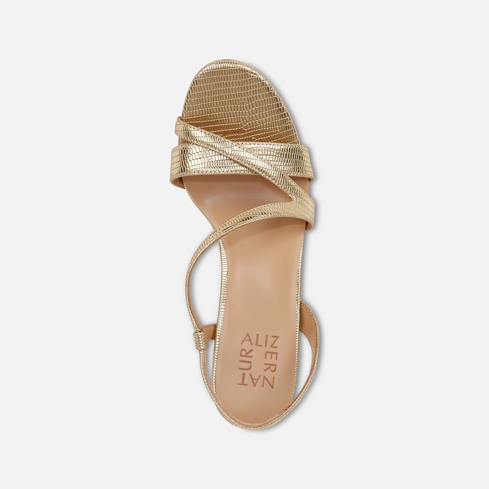 Naturalizer Abby Dress Sandal - Dark Gold Faux Leather Naturalizer Abby Dress Sandal - Dark Gold Faux Leather