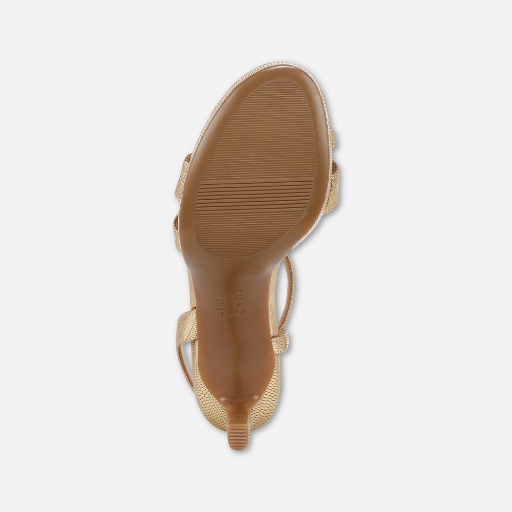Naturalizer Abby Dress Sandal - Dark Gold Faux Leather Naturalizer Abby Dress Sandal - Dark Gold Faux Leather