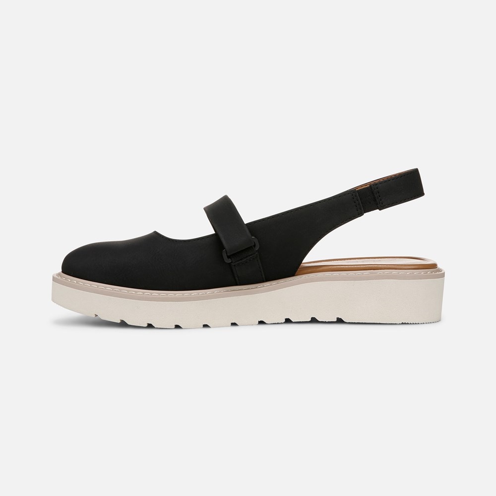 Naturalizer Edison Slingback Mary Jane - Black Faux Leather Naturalizer Edison Slingback Mary Jane - Black Faux Leather