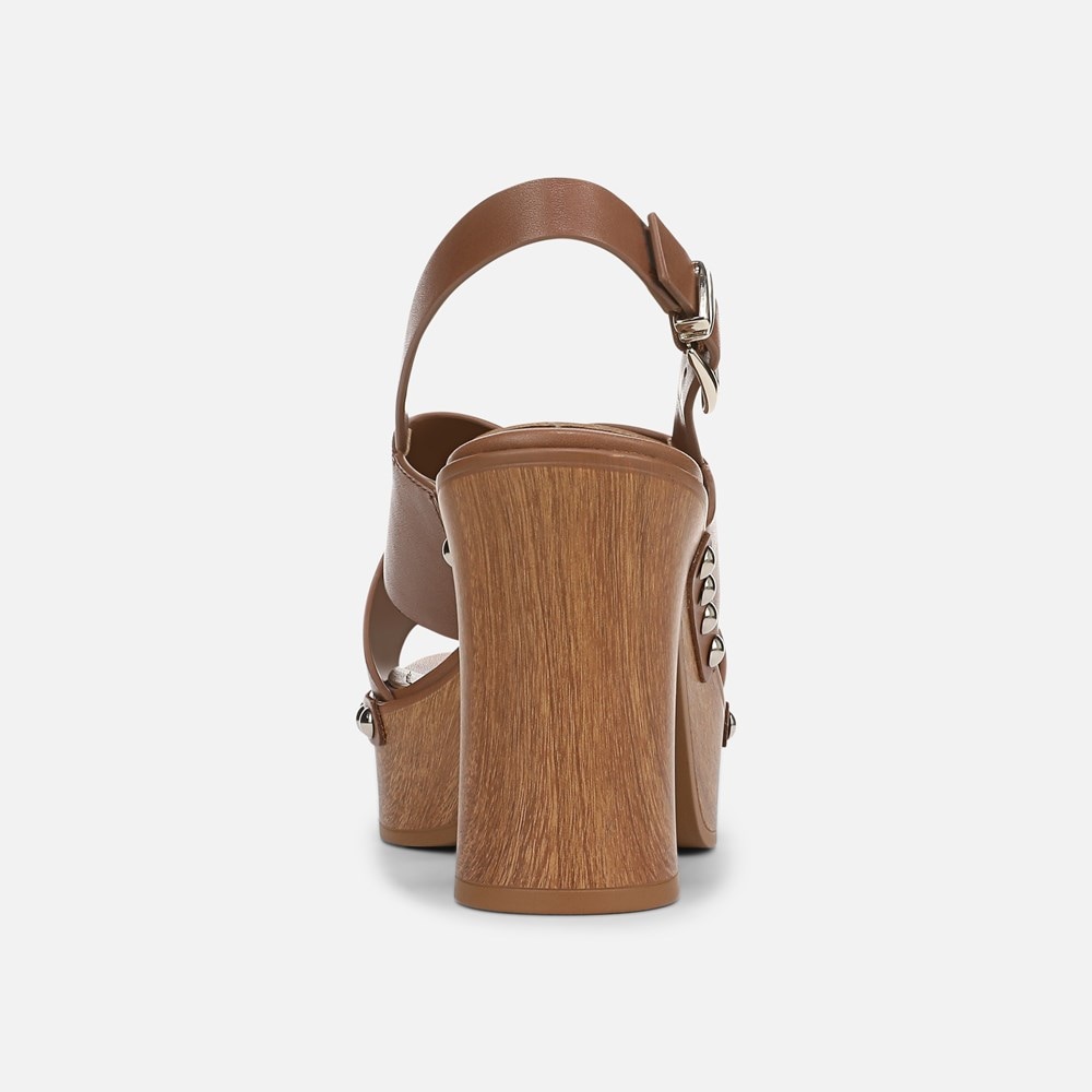 Naturalizer 27 EDIT Kirsten Platform Slingback - English Tea Brown Leather Naturalizer 27 EDIT Kirsten Platform Slingback - English Tea Brown Leather