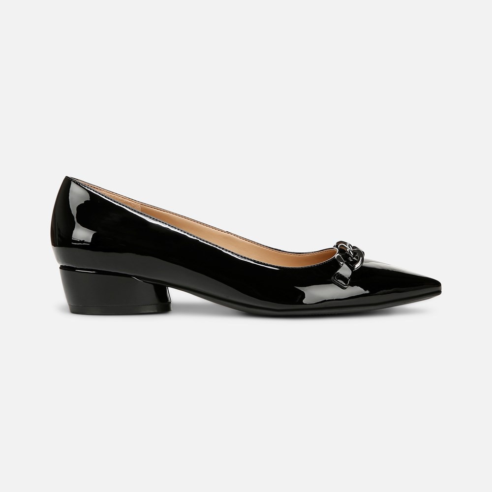 Naturalizer Becca Flat - Black Faux Leather Naturalizer Becca Flat - Black Faux Leather