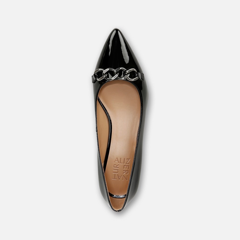 Naturalizer Becca Flat - Black Faux Leather Naturalizer Becca Flat - Black Faux Leather