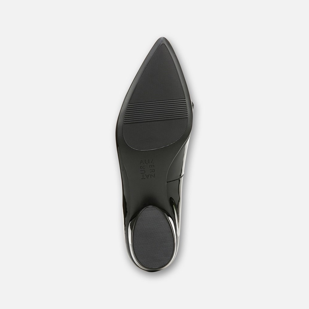 Naturalizer Becca Flat - Black Faux Leather Naturalizer Becca Flat - Black Faux Leather