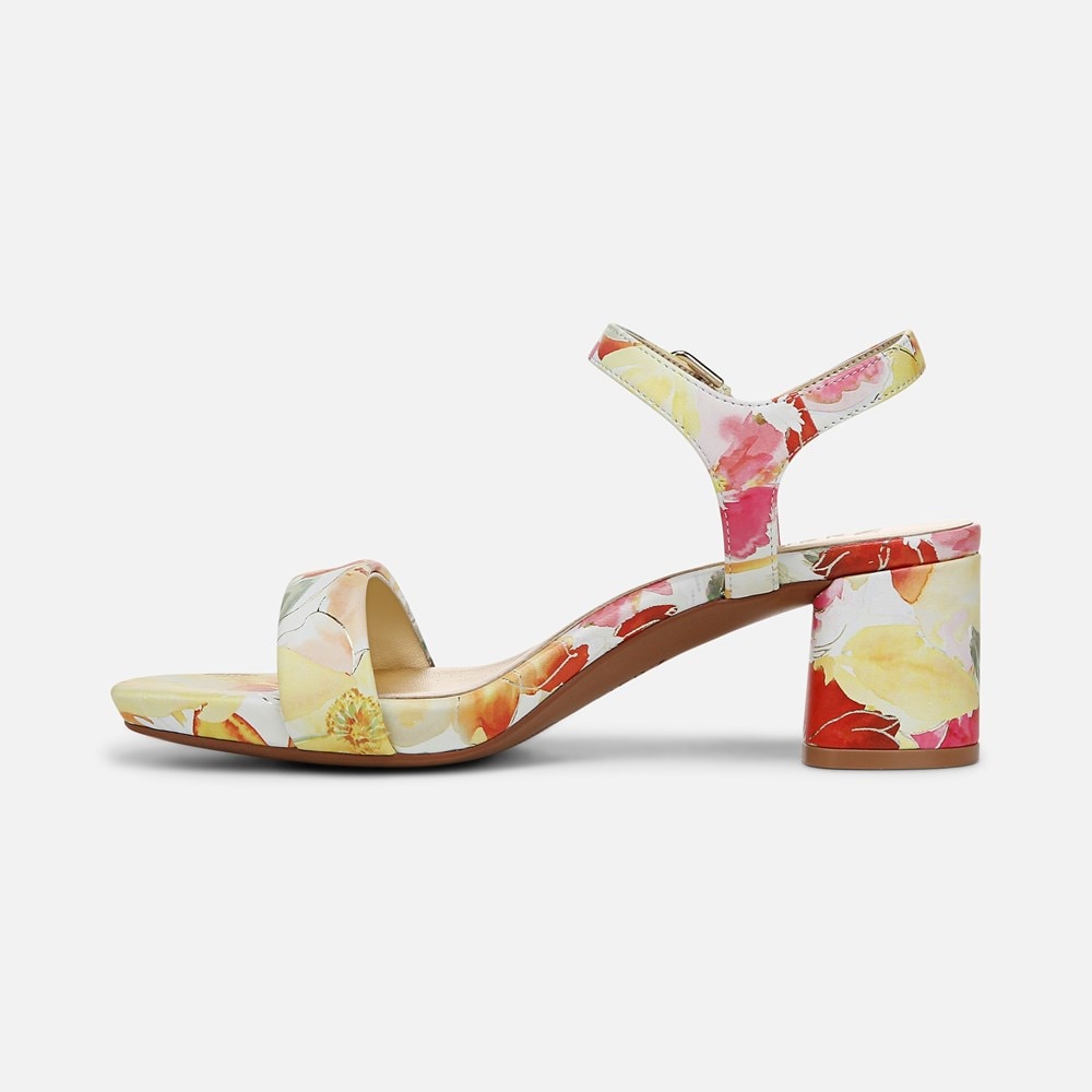 Naturalizer Izzy Dress Sandal - Sunlight Yellow Floral Leather Naturalizer Izzy Dress Sandal - Sunlight Yellow Floral Leather