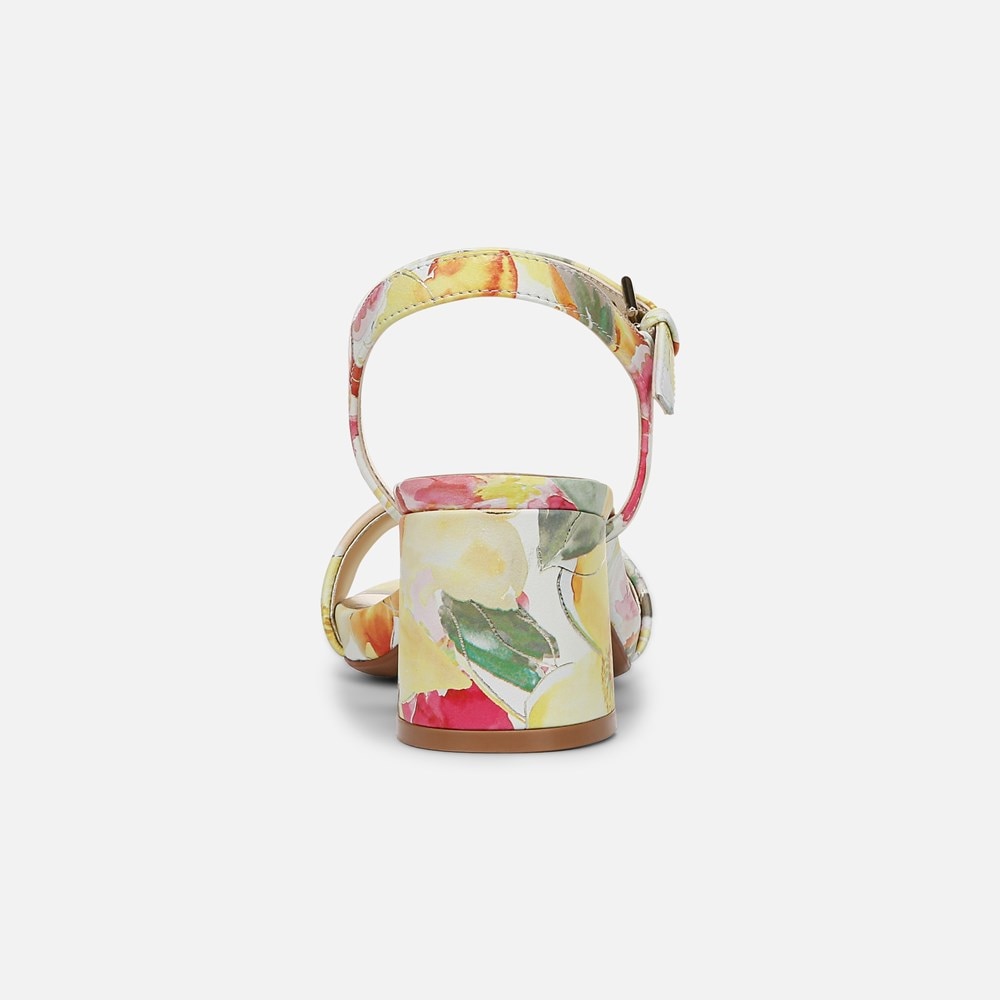 Naturalizer Izzy Dress Sandal - Sunlight Yellow Floral Leather Naturalizer Izzy Dress Sandal - Sunlight Yellow Floral Leather