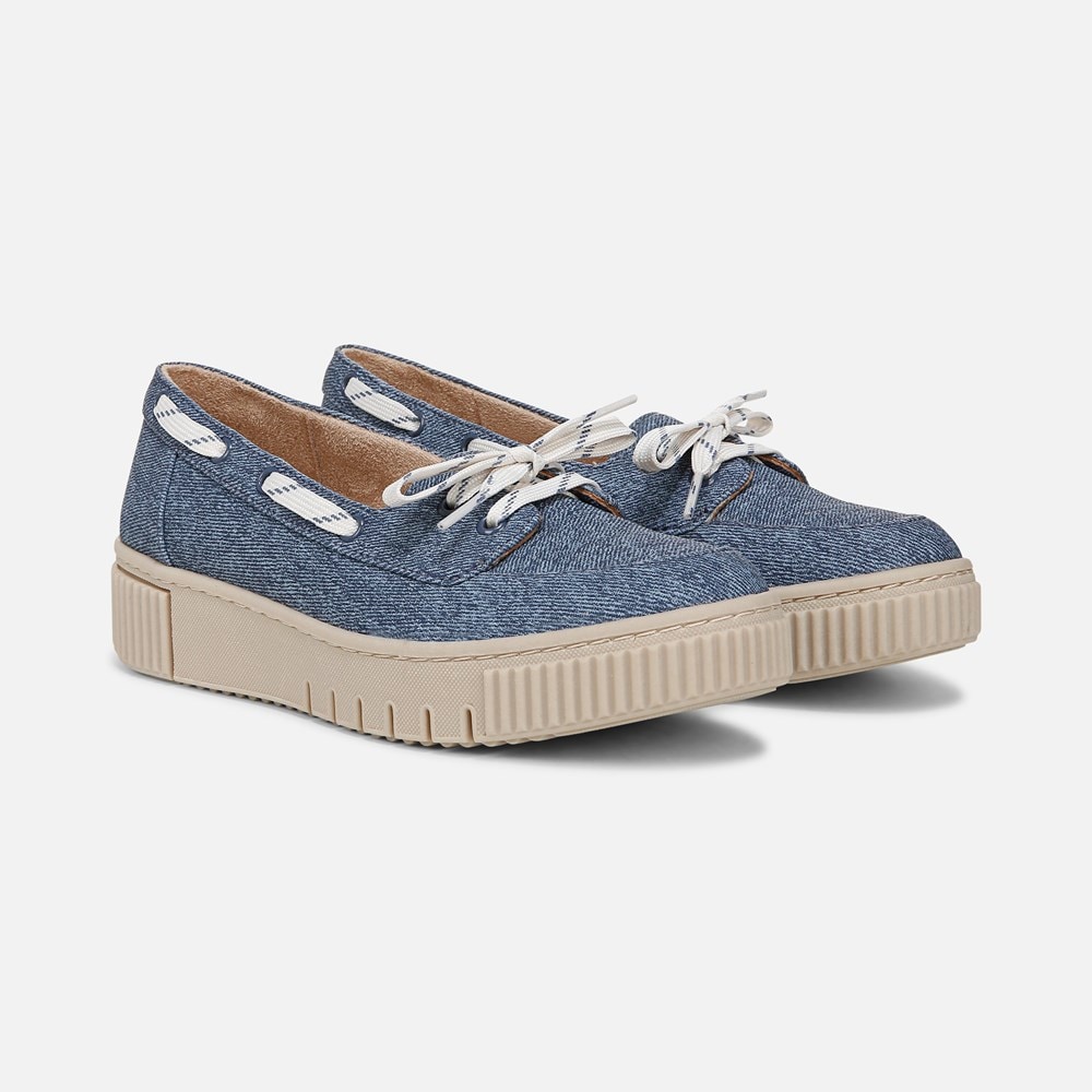 Naturalizer SOUL Tia Boat Shoe - Denim Blue Fabric Naturalizer SOUL Tia Boat Shoe - Denim Blue Fabric