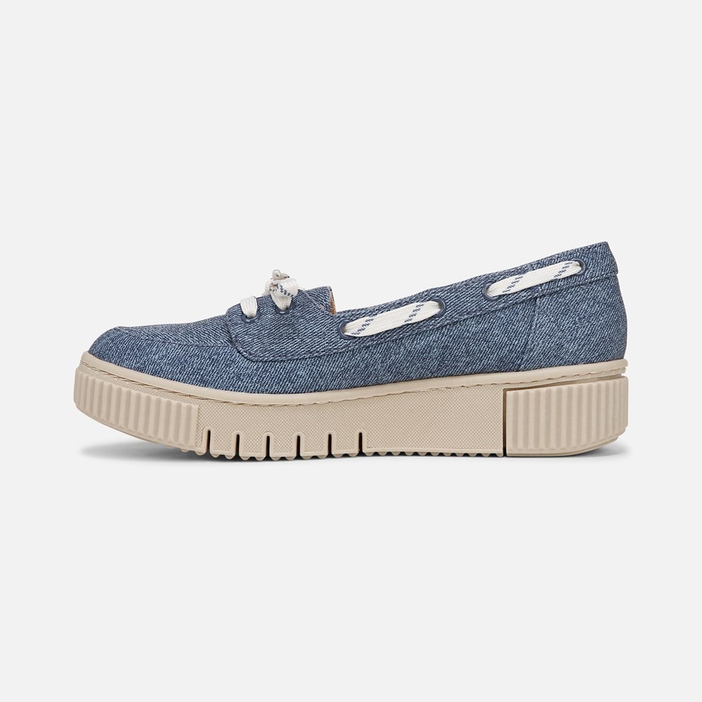Naturalizer SOUL Tia Boat Shoe - Denim Blue Fabric Naturalizer SOUL Tia Boat Shoe - Denim Blue Fabric