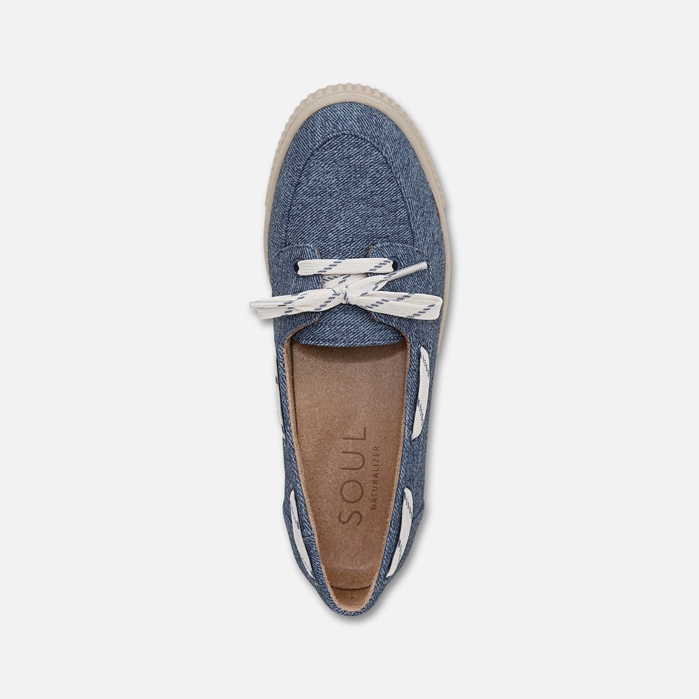 Naturalizer SOUL Tia Boat Shoe - Denim Blue Fabric Naturalizer SOUL Tia Boat Shoe - Denim Blue Fabric