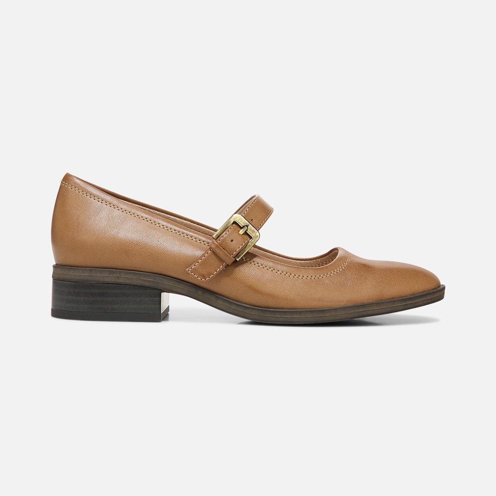 Naturalizer SOUL Ramona Mary Jane Flat - English Tea Brown Synthetic Naturalizer SOUL Ramona Mary Jane Flat - English Tea Brown Synthetic