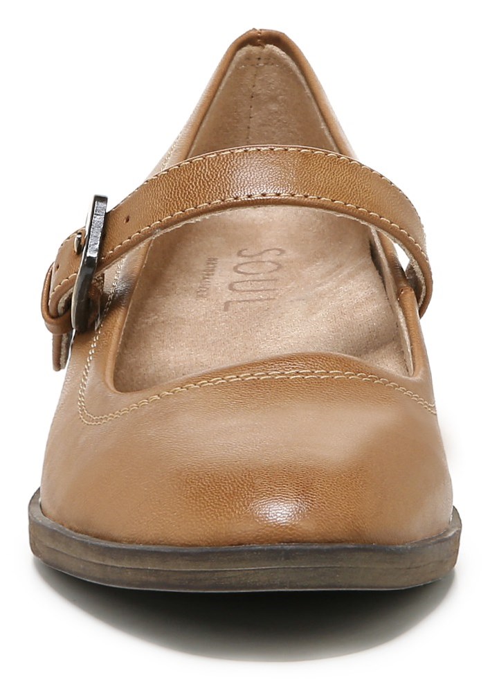 Naturalizer SOUL Ramona Mary Jane Flat - English Tea Brown Synthetic Naturalizer SOUL Ramona Mary Jane Flat - English Tea Brown Synthetic