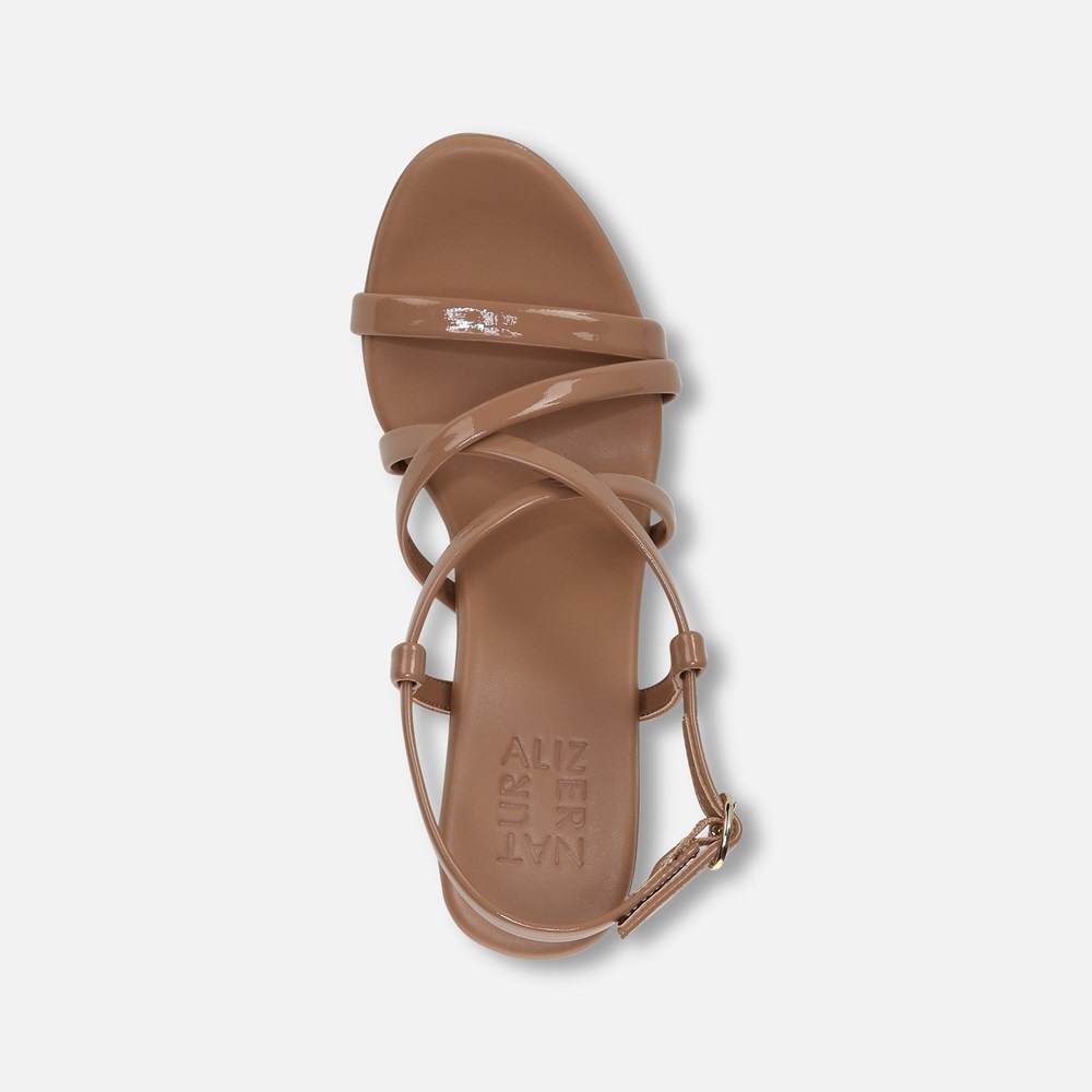 Naturalizer Luisa Dress Sandal - Taupe Patent Leather Naturalizer Luisa Dress Sandal - Taupe Patent Leather
