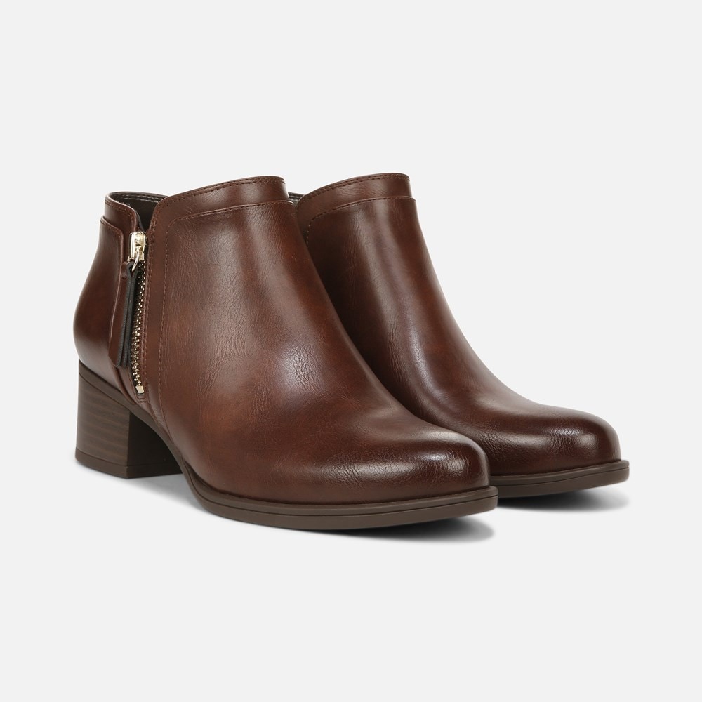 Naturalizer Karol Bootie - Cinnamon Brown Synthetic