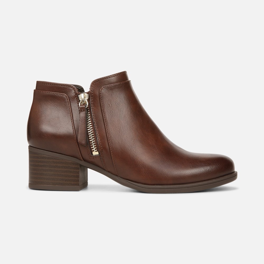 Naturalizer Karol Bootie - Cinnamon Brown Synthetic Naturalizer Karol Bootie - Cinnamon Brown Synthetic