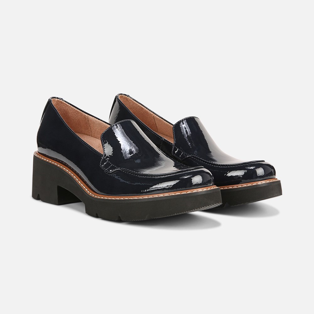 Naturalizer Cabaret Loafer - French Navy Blue Patent Synthe