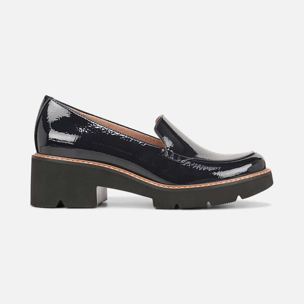 Naturalizer Cabaret Loafer - French Navy Blue Patent Synthe Naturalizer Cabaret Loafer - French Navy Blue Patent Synthe