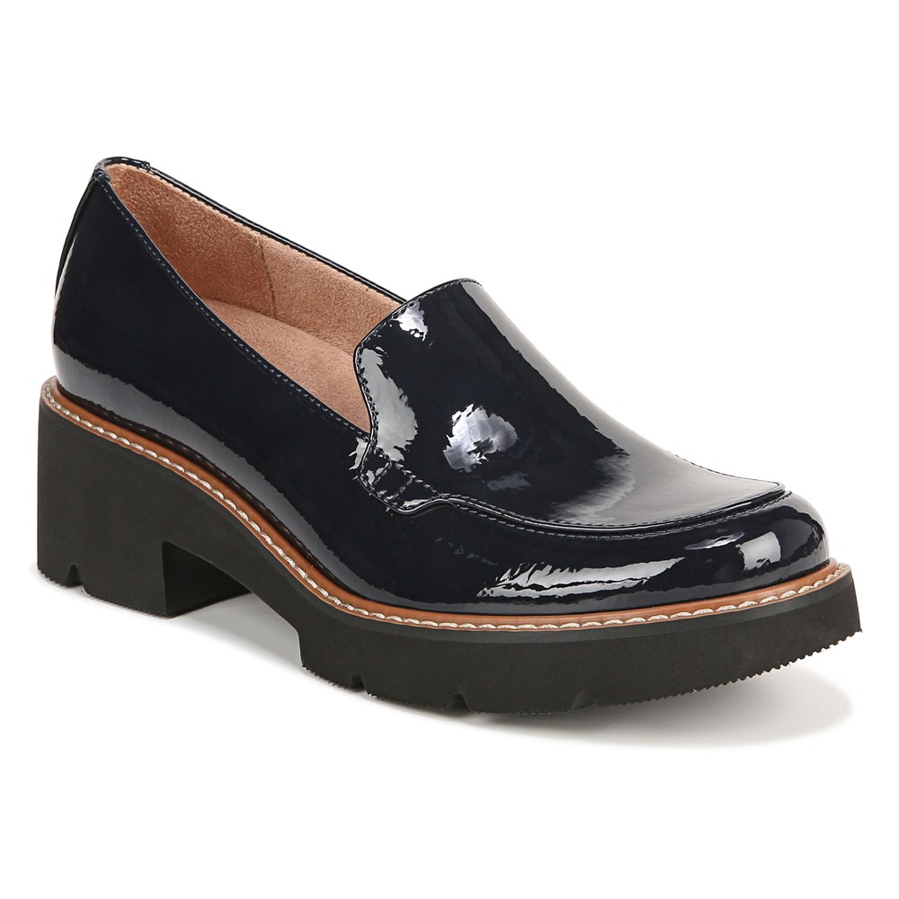 Naturalizer Cabaret Loafer - French Navy Blue Patent Synthe Naturalizer Cabaret Loafer - French Navy Blue Patent Synthe