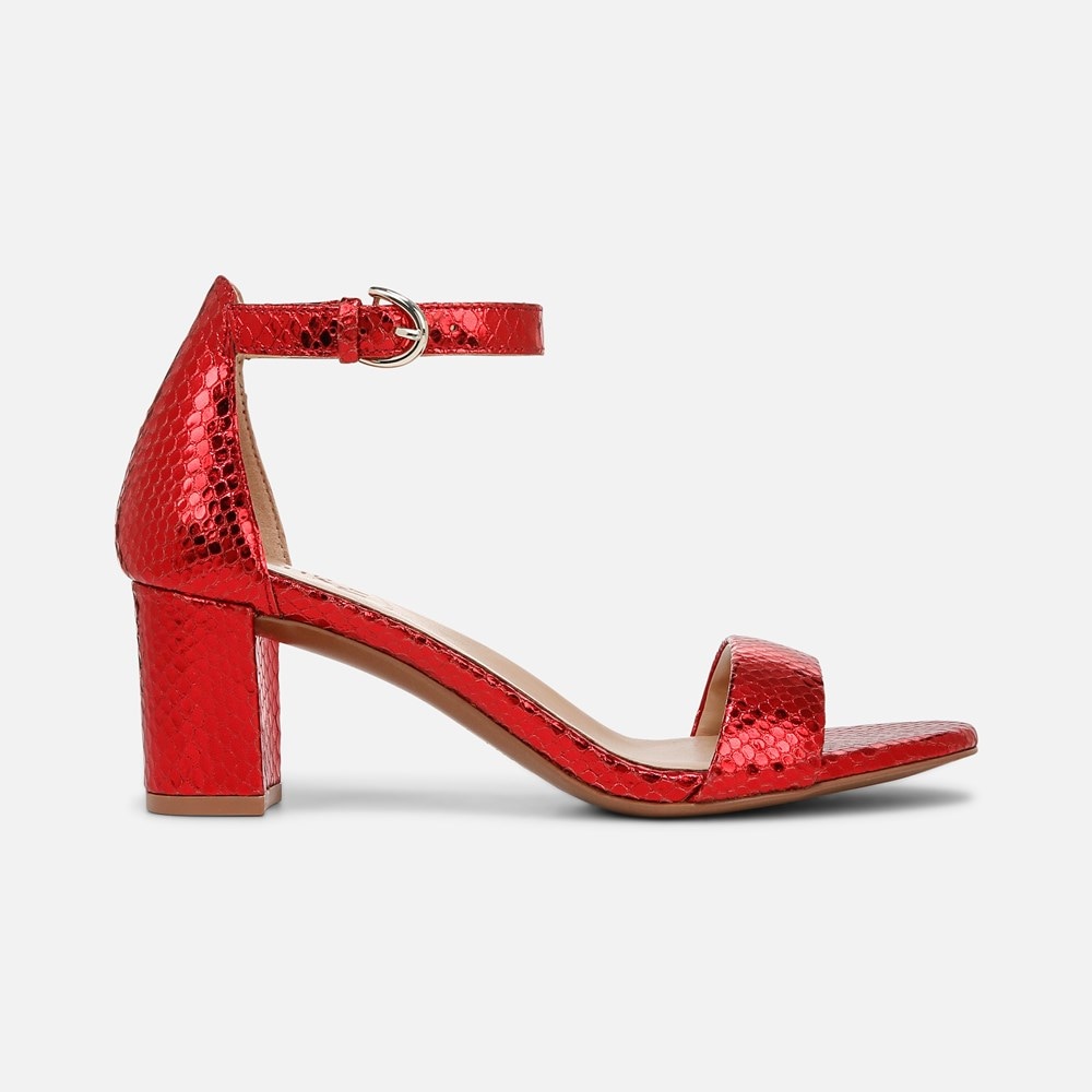 Naturalizer Limited Edition Vera Dress Sandal - Red Metallic Snake Print Leather Naturalizer Limited Edition Vera Dress Sandal - Red Metallic Snake Print Leather
