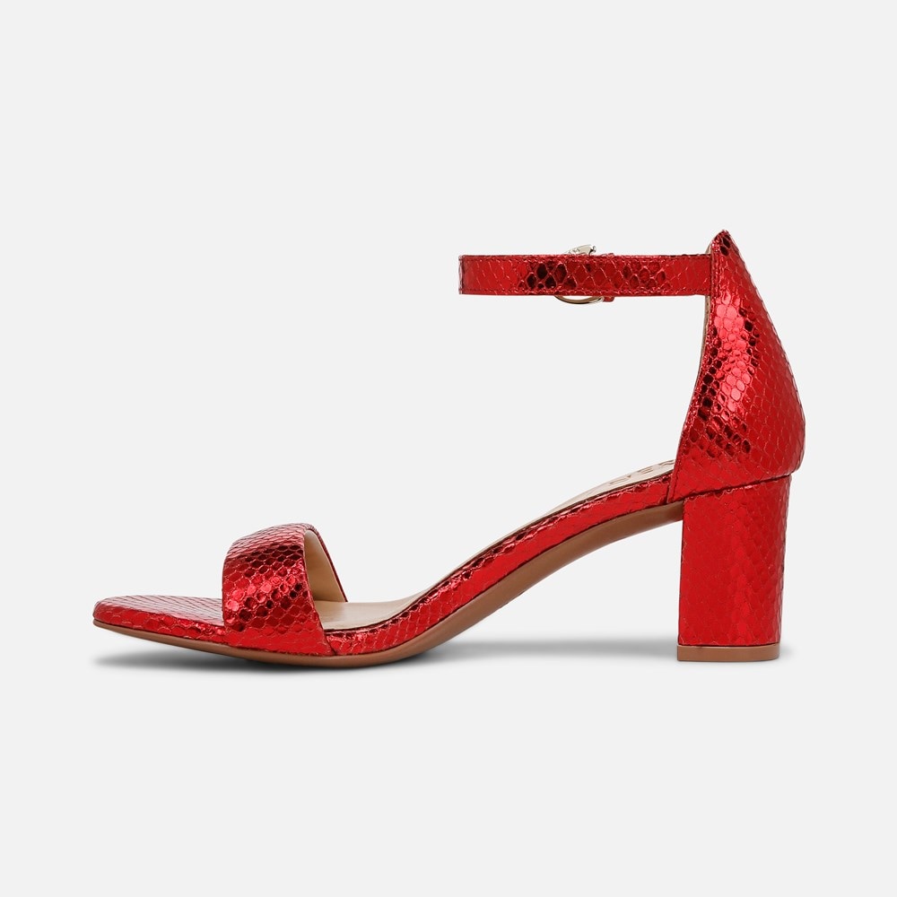 Naturalizer Limited Edition Vera Dress Sandal - Red Metallic Snake Print Leather Naturalizer Limited Edition Vera Dress Sandal - Red Metallic Snake Print Leather