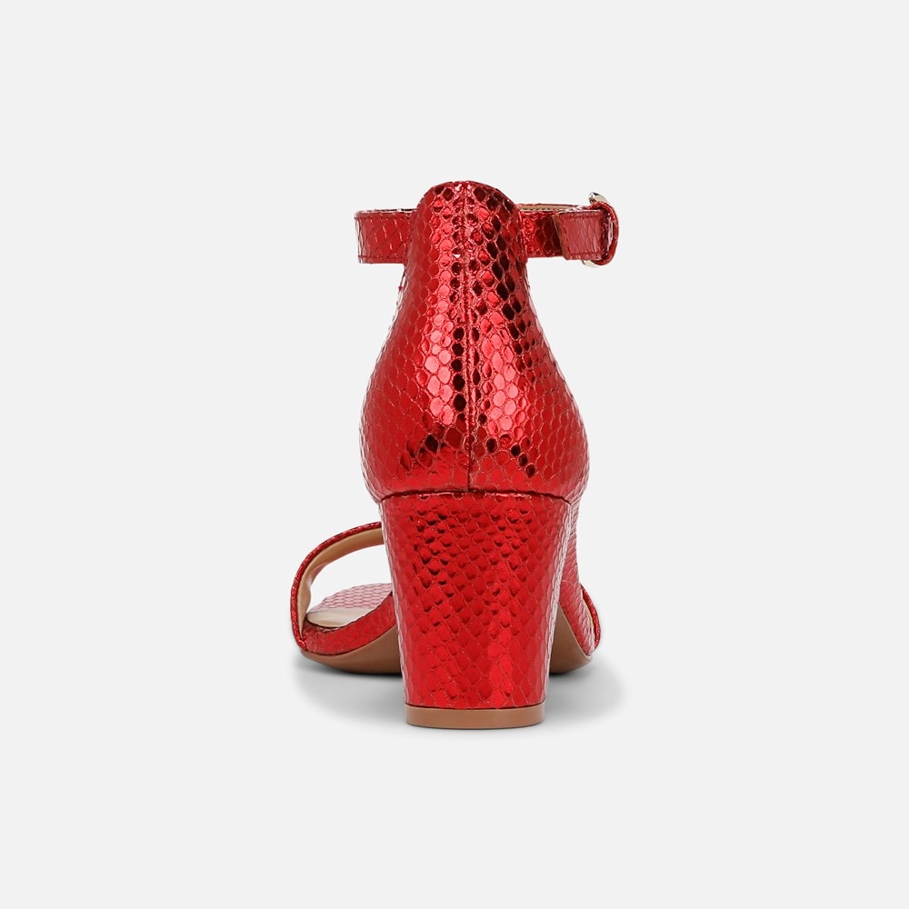 Naturalizer Limited Edition Vera Dress Sandal - Red Metallic Snake Print Leather Naturalizer Limited Edition Vera Dress Sandal - Red Metallic Snake Print Leather
