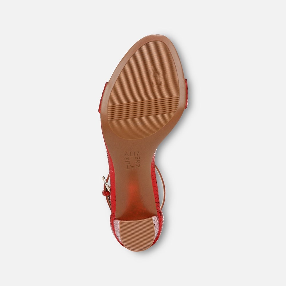 Naturalizer Limited Edition Vera Dress Sandal - Red Metallic Snake Print Leather Naturalizer Limited Edition Vera Dress Sandal - Red Metallic Snake Print Leather