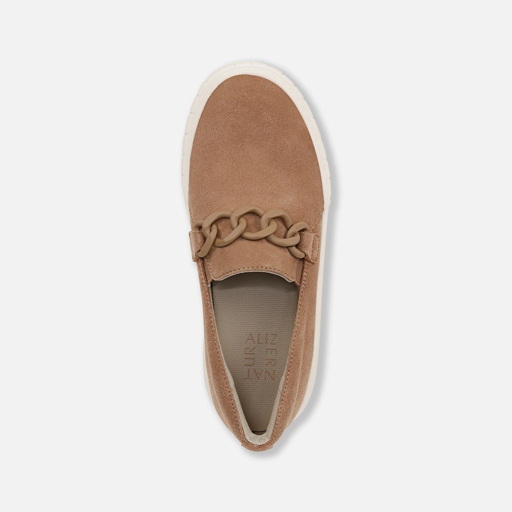Naturalizer Daphne Slip on Sneaker - Camel Brown Suede Naturalizer Daphne Slip on Sneaker - Camel Brown Suede