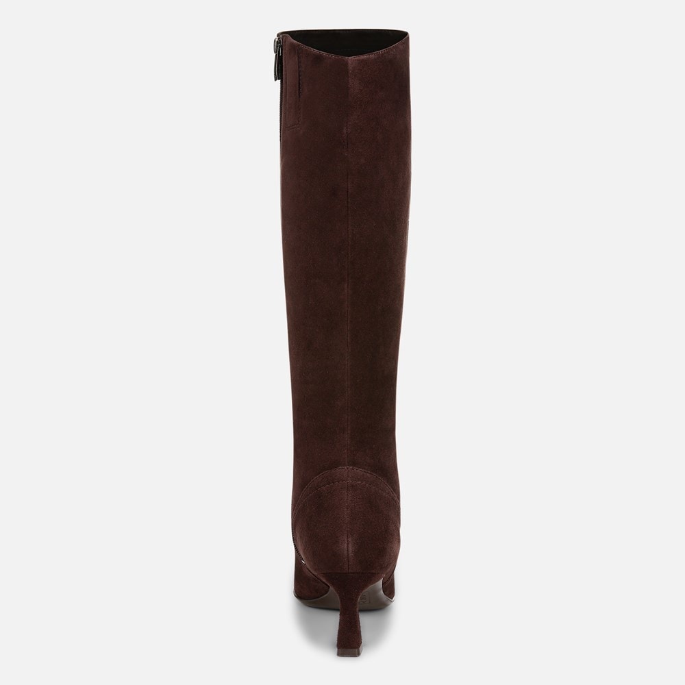 Naturalizer Deesha Wide Calf Knee High Boot - Mahogany Brown Suede Naturalizer Deesha Wide Calf Knee High Boot - Mahogany Brown Suede