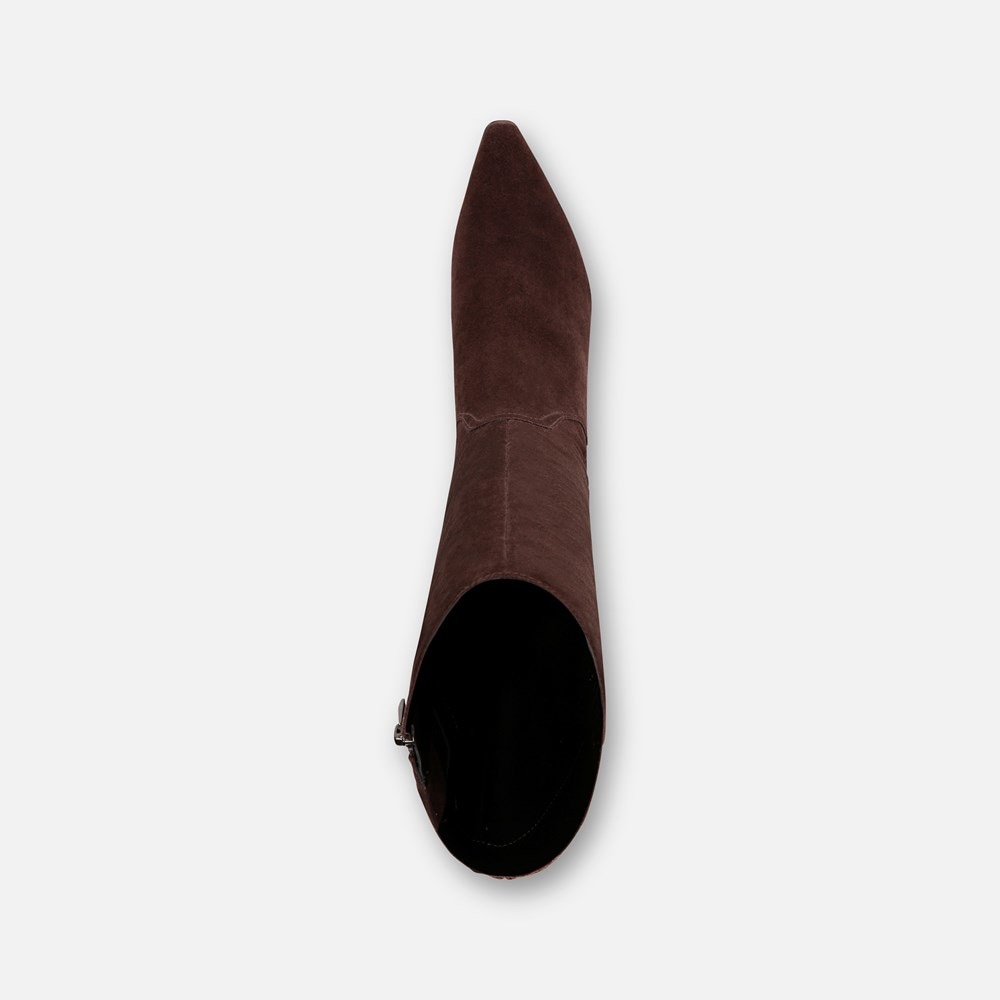 Naturalizer Deesha Wide Calf Knee High Boot - Mahogany Brown Suede Naturalizer Deesha Wide Calf Knee High Boot - Mahogany Brown Suede
